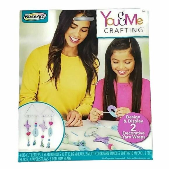 RoseArt You & Me Crafting XOXO Yarn Wraps Kids‎ Childrens Craft Kit Gift Ages 6+ - Picture 1 of 4